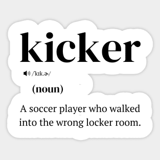 Funny Football Kicking, Kicker Definition Sticker